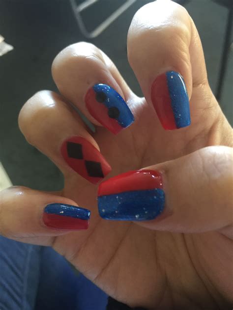 harley quinn nails